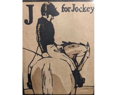 William Nicholson (British, 1872-1949) J is for Jockeyunsignedcolour lithograph24cm x 19cmProvenance:The Maclean Gallery