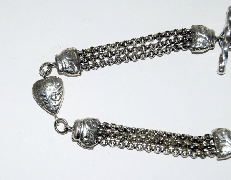 Silver watch chain