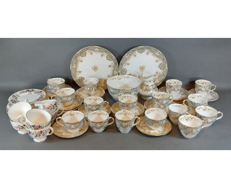 A late 19th Century English tea service together with a Wedgwood part tea service 