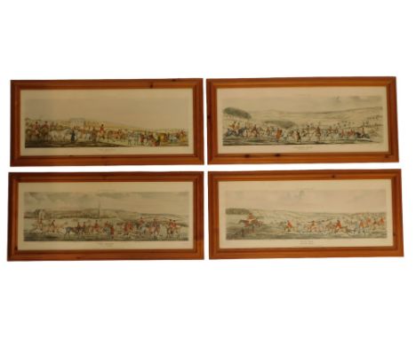 After Henry Thomas Alken (English, 1785-1851). Hunting related prints, comprising Breaking Cover Billesdon Coplow, The Death 