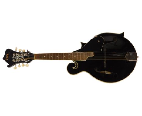 A TNA mandolin, model number M-04-FB-03, cased.