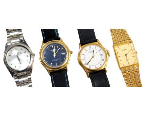 Four various fashion watches, comprising a Sekonda stainless steel gent's wristwatch, Farrah, Sekonda and Rotary, each in sta