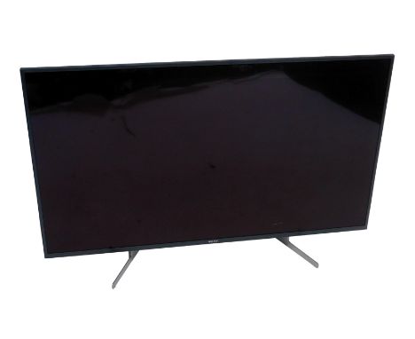 A Sony 49" television, model number KD-49XG8196, lacking lead and remote. 
