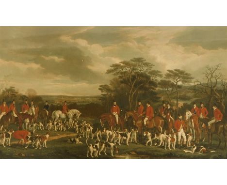 Frederick Bromley after Francis Grant. Sir Richard Sutton and the Quorn Hounds, depicting Colonel Lowther, Lord Granby, Mr Gr