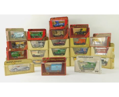 Matchbox Models of Yesteryear, to include a 1912 Ford T, 1918 Crosley, 1937 Mercedes Benz 540K, 1912 Ford Model T, etc. (1 bo
