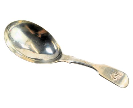 A William IV Old English pattern caddy spoon, bearing the initials HJ, London 1829, 0.82oz. 