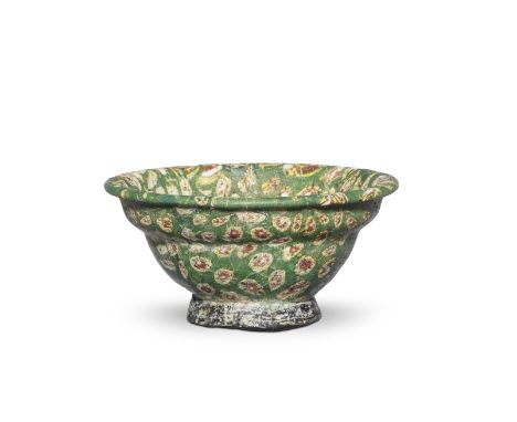  A Roman cast mosaic glass patella cup Circa late 1st Century B.C.-early 1st Century A.D.4.5cm high; 8.8cm diam.Footnotes:Pro