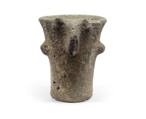  A Near Eastern basalt altar Chalcolithic period, circa 4th Millennium B.C.30.2cm highFootnotes:Provenance:French art market.