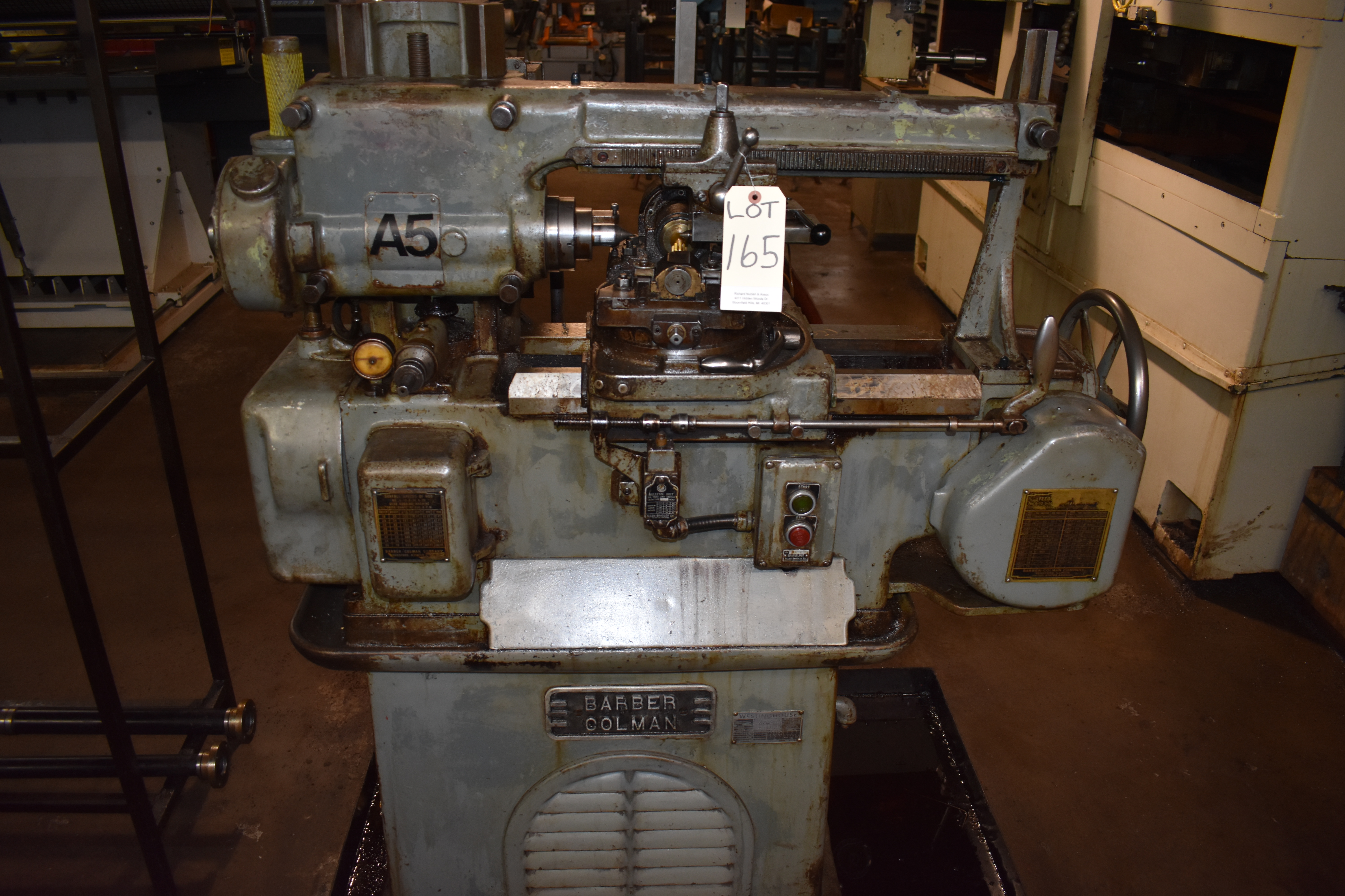 BARBER - COLMAN 6-10 Horizontal Gear Hobber S/N 4384
