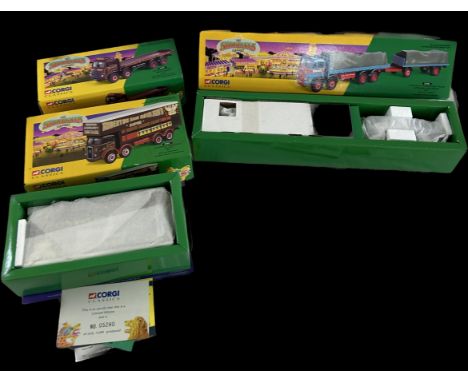 Boxed as new Corgi Classics Showmans 27801 - Anderton &amp; Rowland's Atkinson Open Pole Set, Corgi Classics 24401 Leyland 8 