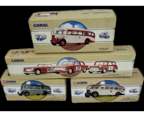 Boxed as new Corgi Classics Public Transport 97115 Bedford OB Coach Seagull coaches, Corgi Classic Daimler Duple Coach Scout 