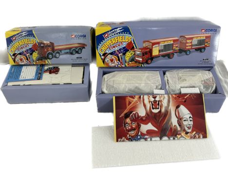 Original, boxed as new Corgi Classics 97889 Chipperfields Circus AEC Cage Truck and  Trailer, Corgi Classics Chipperfields Ci