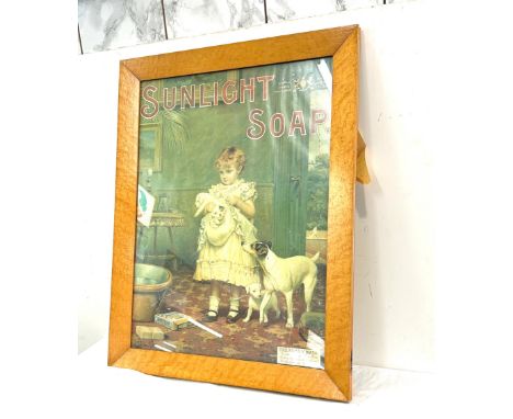 Antique victorian framed pears print advertising pears soap 