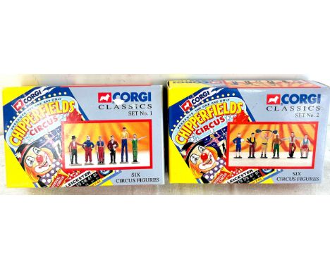 Original Corgi Classics Set Nº 1 and 2 - Six Circus Figures - CHIPPERFIELDS - Boxed 