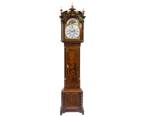 A Good Mahogany Eight Day Longcase Clock with Year Calendar Dial Display, signed William Lassel, Toxteth Park, circa 1780, sw