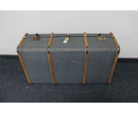 An early 20th century bentwood bound trunk 