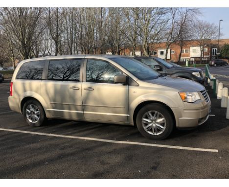 A Chrysler Grand Voyager 2.8 CRD Auto MPV diesel motor car, registration number KM59 MVO, metallic beige, first registered 30