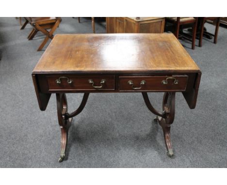 A Regency style sofa table. 