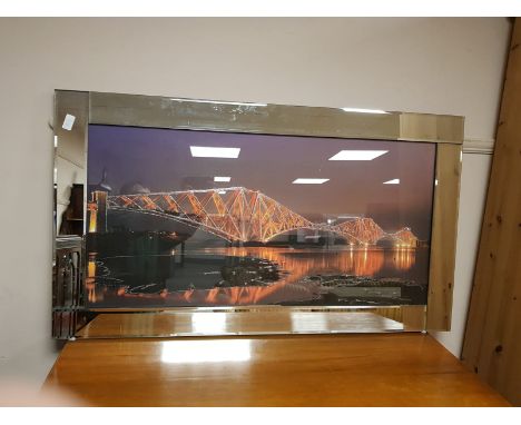 A framed print of a bridge, 100 cm x 50 cm 