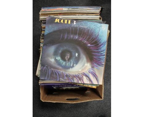 A box of LP's - Pop, Rock, Scott Walker, Bob Dylan, The Byrds etc 