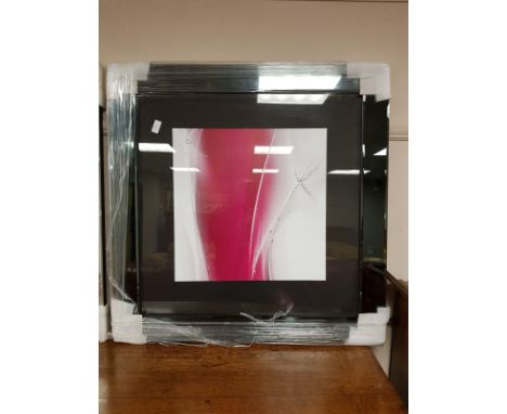 A framed print of a flower, 70 cm x 70 cm 