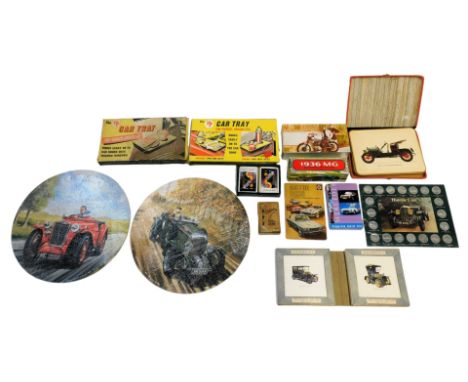 Automobile related collectables, to include Mercedes playing card set, an Avon Super Cycle Wild Country aftershave lotion, hi