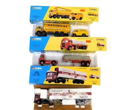 Corgi Classics, including 28001 Sutton's of St Helens Atkinson tractor unit with trailer, 21402 Daniel Stewart AEC refrigerat
