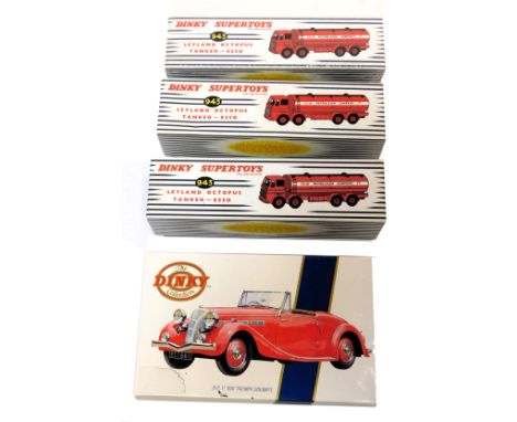 Atlas Editions and Matchbox reproduction Dinky, including Dinky Supertoys 943 Leyland Octopus tanker Esso X3, and DYS17 1939 