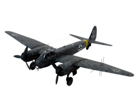 A 1-48 scale diecast model plane, The Night Fighter Junkers JU88.