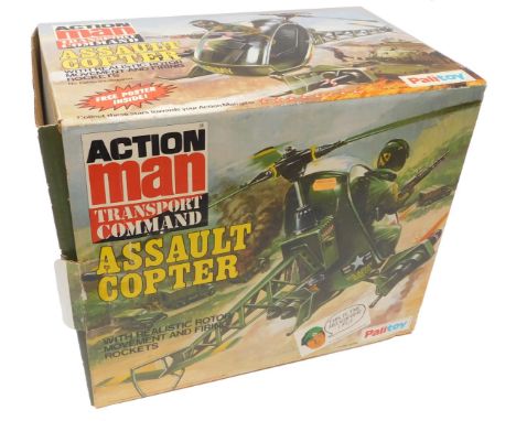 An Action Man Transport Command Assault Copter by Palitoy, cat number 34752, boxed.