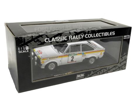 A Sunstar Classic Rally Collectables 1:18 scale diecast Ford Escort RS1800, #4455 #2B Walderguard/H Thorszelius Second Rallye