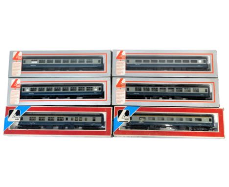Lima Models OO gauge rolling stock, BR mark 1, including City first class coach M3310, Intercity coach W5449, Intercity coach