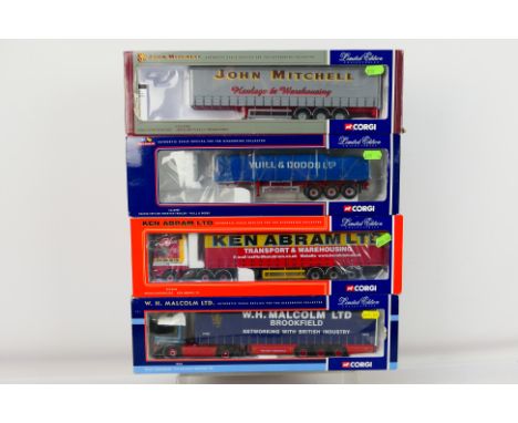 Corgi - A pair of 1:50 scale diecast Limited Edition vehicles to include #CC12411 Volvo Curtainside - Ken Abram Ltd and #7580