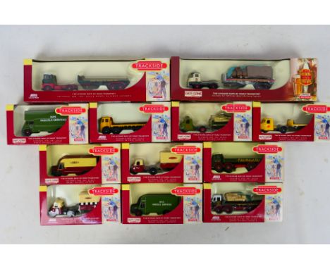 Lledo - An assortment of 12 Trackside vehicles in OO scale to include DG150002 Foden S21 Flatbed Trailer & Crates Scottish & 