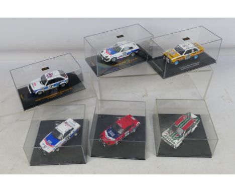 IXO - Trofeu - Six boxed 1:43 scale diecast model Rally Cars. Lot includes Trofeu #2003 Triumph TR7 4th RAC RAlly 1978 T.Pond