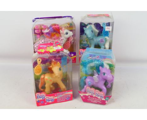 Hasbro - My Little Pony - 4 x unopened Ponies, Miss Royale, Sunset Sweetie, Sunny Daze and Bee Bop. They appear in Very Good 