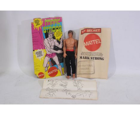 Mattel - A boxed vintage 1971 Mattel 'Mark Strong' action figure. Comes with instructions and paper work. Figure is 23.5 cm (