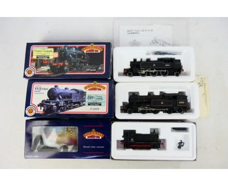 Bachmann Branchline - Three boxed Bachmann Branchline OO gauge locomotives. Lot consists of #31-453 Class 2MT Ivatt 2-6-2T Op