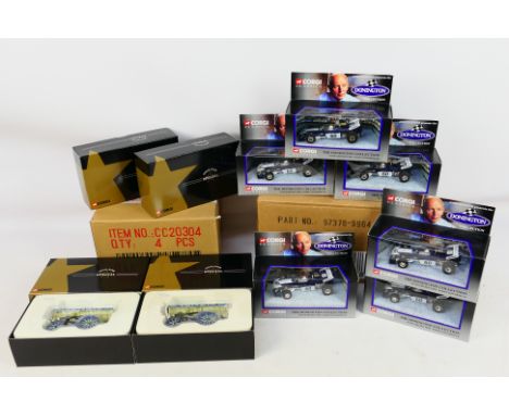 Corgi - Unsold Shop Stock - 2 x trade boxes containing diecast vehicles. Include a box of 6 x #97378 Surtess TS9B - Ford Cosw