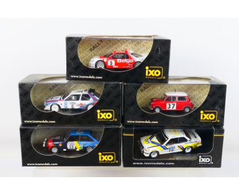 IXO - Five boxed 1:43 scale diecast model Rally Cars from IXO. Lot includes IXO RAC083 Mini Cooper S Rally Winner Monte Carlo