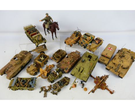 Tamiya - Airfix - Others - A collection of constructed plastic military model kits mainly in 1:35 scale, and predominately by