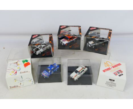 Vitesse - Trofeu - Five boxed 1:43 scale diecast model Rally Cars. Lot includes Trofeu Limited Edition 2CWT  JCW 05 Ford Esco