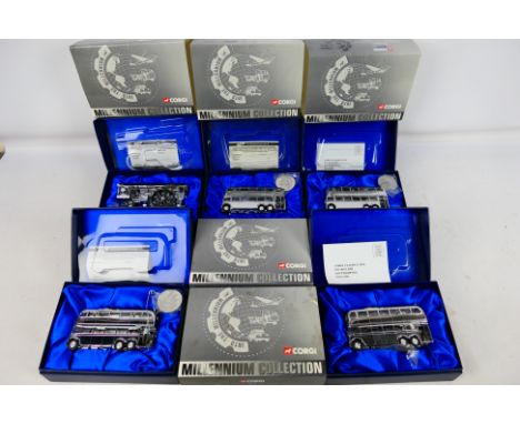 Corgi - Ex shop Stock - 5 x 1:76 scale diecast Limited Edition vehicles from the Millennium Collection to include 5 #43710 Q1