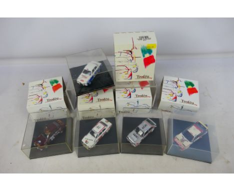 Trofeu - Five boxed 1:43 scale diecast model Rally Cars from Trofeu. Lot includes #519 Ford Escort RS1600 1st RAC 74 Makinen;
