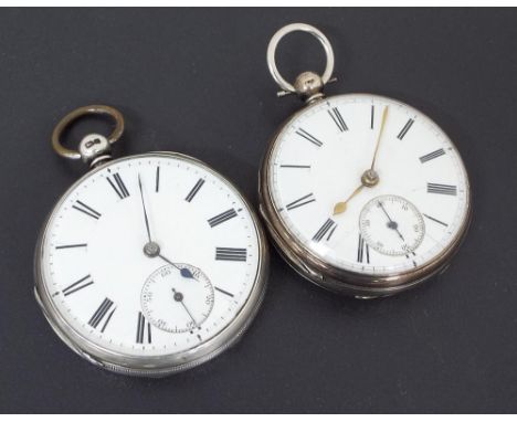 English silver fusee lever pocket watch, London 1860, signed R. Wright, The Maker, no. 7374, rubbed engine turned case, 50mm 