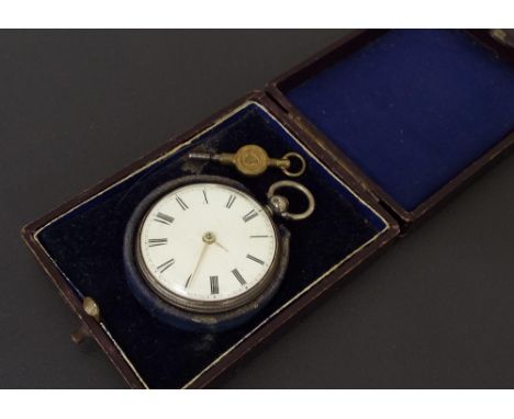 19th century verge open face pocket watch, London 1849, the fusee movement signed William Neale, Brighton, no. 22768, the dia