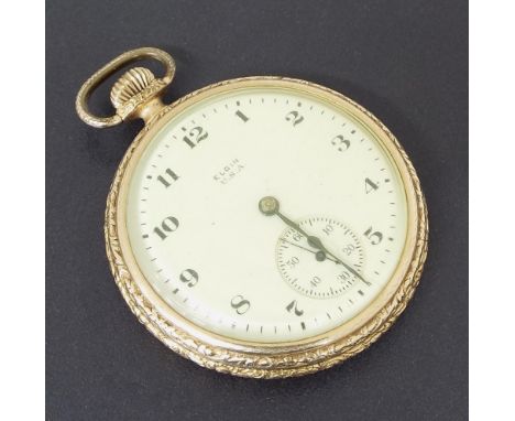 Elgin gold filled lever dress pocket watch, movement no. 11838113, the dial with Arabic numerals and subsidiary seconds withi