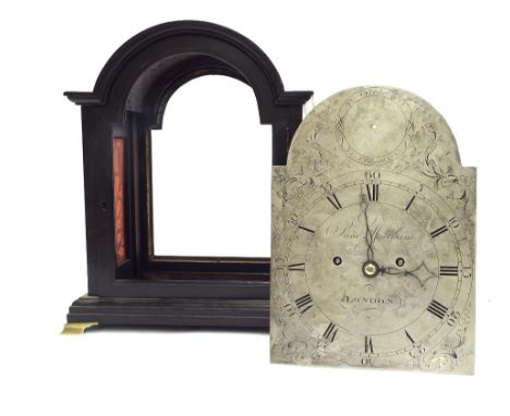 English ebonised double fusee bracket clock in need of re-building, the engraved movement back plate signed Sam Matcham, Lond