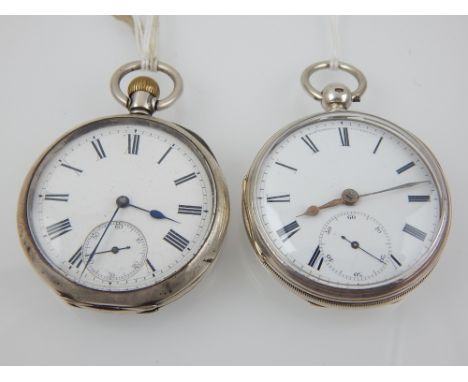 A silver open face pocket watch, by Robert Roskell, Liverpool, verge escapement, the enamel dial with Roman numerals, subsidi