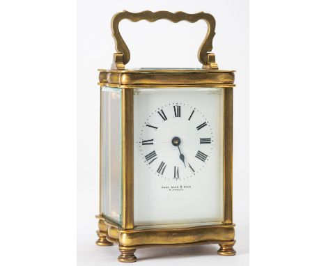 Duverdry & Bloquel, a French Edwardian carriage clock,  the eight-day duration timepiece movement having a platform lever esc